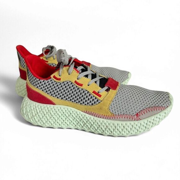 Steve Madden Women’s Sneakers 6.5M Red Yellow Black Mint Green Sole RUN02S1 - Picture 1 of 9